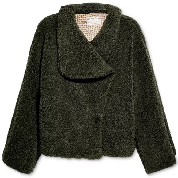 We The Free Olive Teddy Jacket - Picture 4 of 7